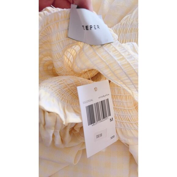 The sleeper atlanta linen dress in lemon vichy M - Picture 11 of 11
